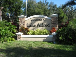 Lake Alfred - Welcome Sign
