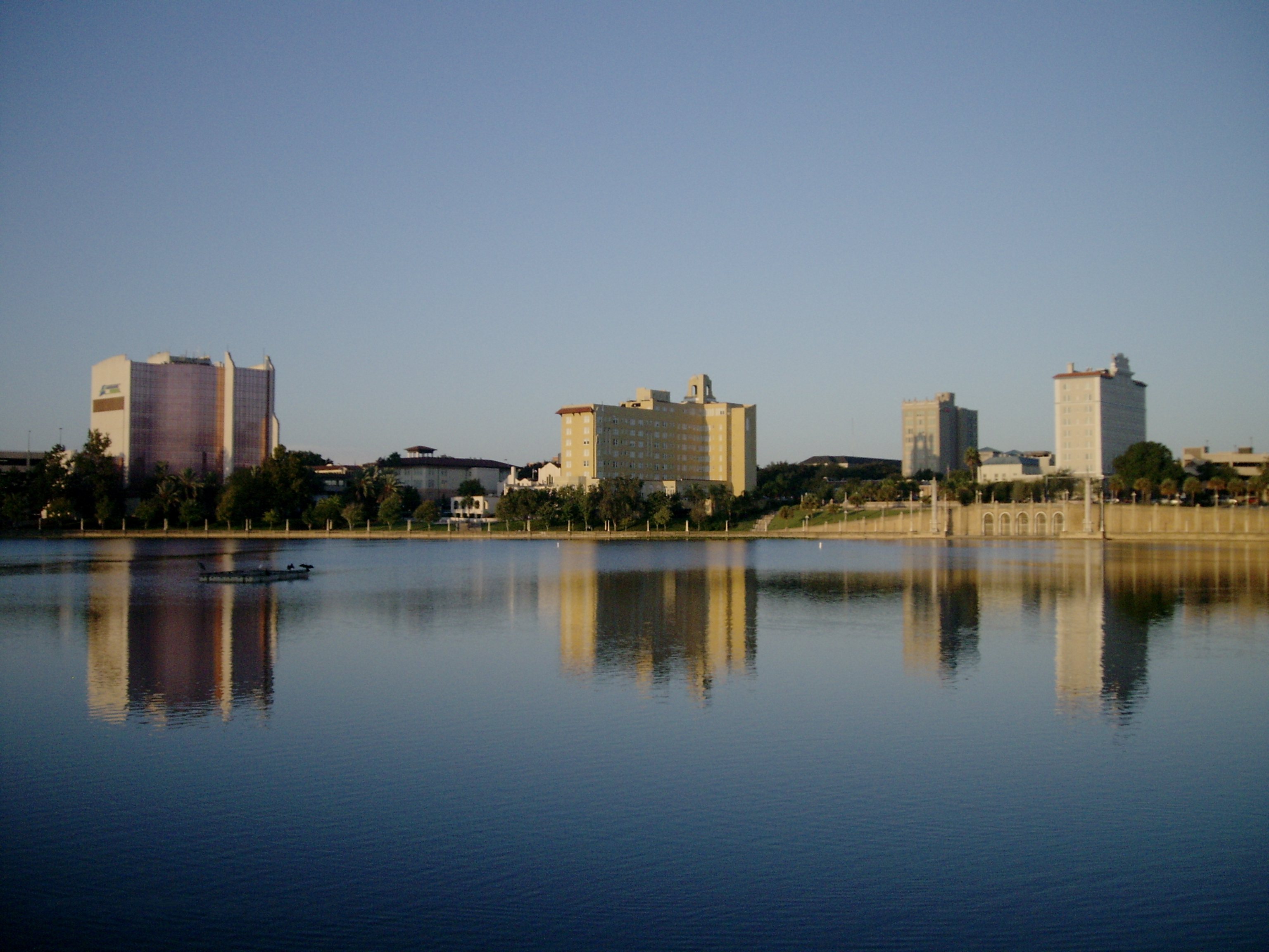 Lakeland - Skyline from Lake Mirror - Central Florida Regional