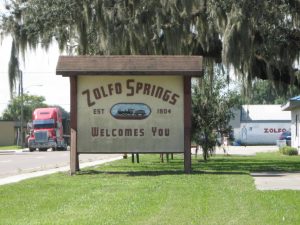 Zolfo Springs - Welcome Sign