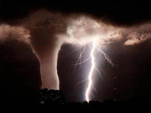 Tornado and lightening