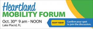 Heartlands Mobility Forum - October 30th - Exploring critical needs, overcoming barriers, and enhancing mobility in the Heartland Region. 